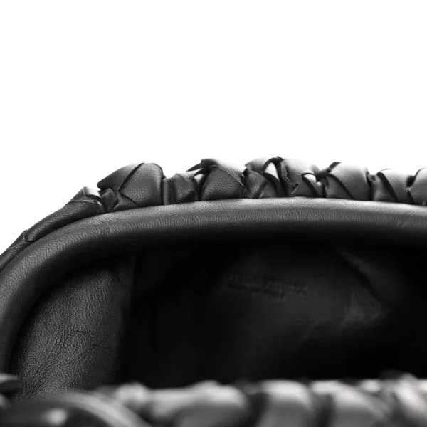 Bottega Veneta Mini Intrecciato Pouch Black Nappa Leather - Image 9