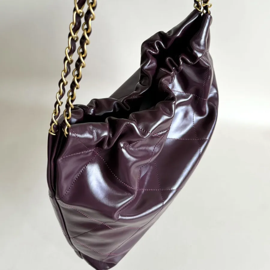 Chanel 22bags Wine Red / Mint green Shoulder Bags