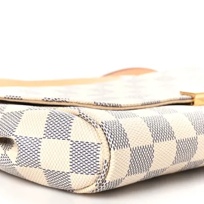 Louis Vuitton Favorite MM Damier Azur Canvas Gold Hardware