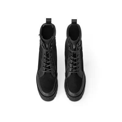 Louis Vuitton Black thick heels and naked boots