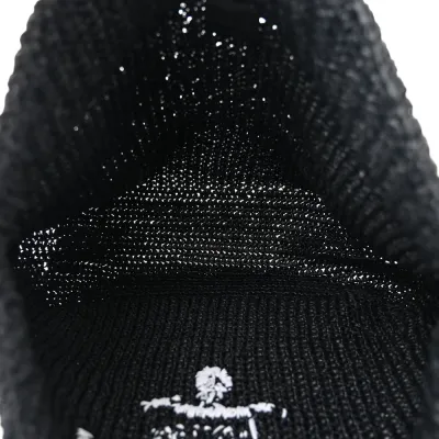 Prada Large Effect Crochet Logo Tote Bag Black Yarn Raffia