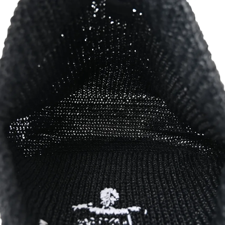 Prada Large Effect Crochet Logo Tote Bag Black Yarn Raffia