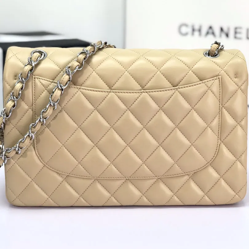 Chanel CF  Wine Red / Light Yellow Quilted Lambskin Leather Crossbody Bags