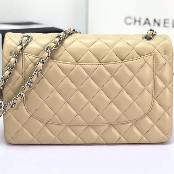 Chanel CF Wine Red / Light Yellow Quilted Lambskin Leather Crossbody Bags - Image 10