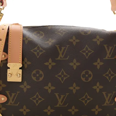Louis Vuitton Side Trunk MM Monogram Canvas Gold Hardware