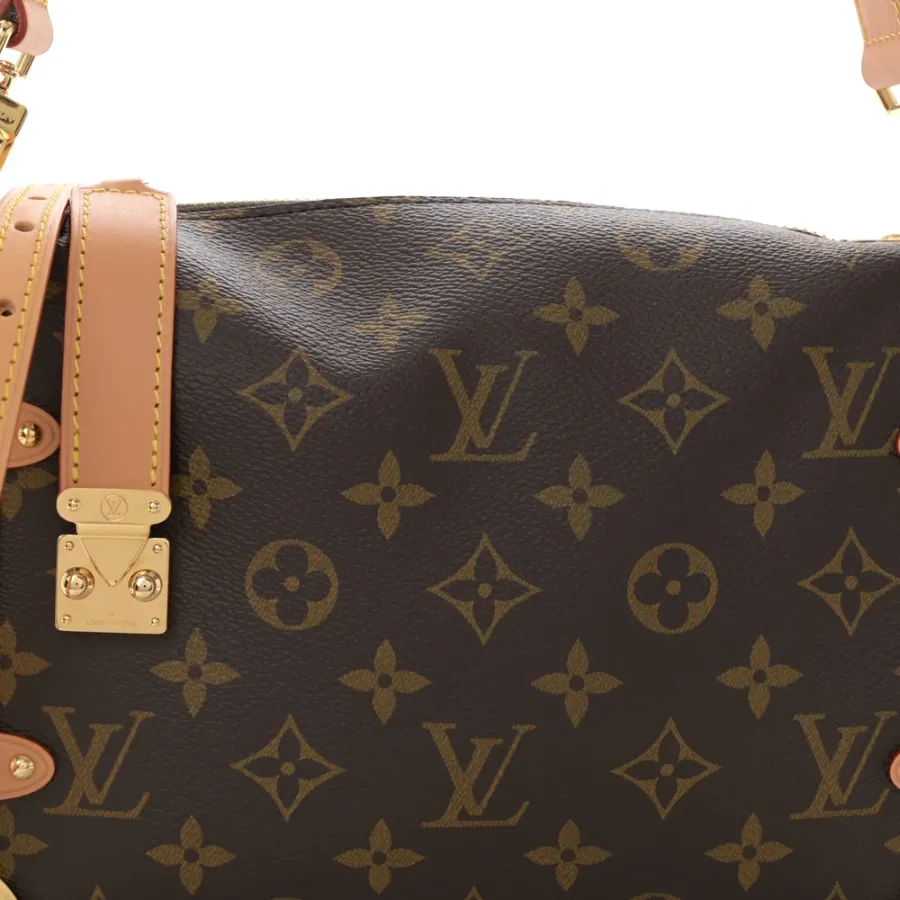 Louis Vuitton Side Trunk MM Monogram Canvas Gold Hardware