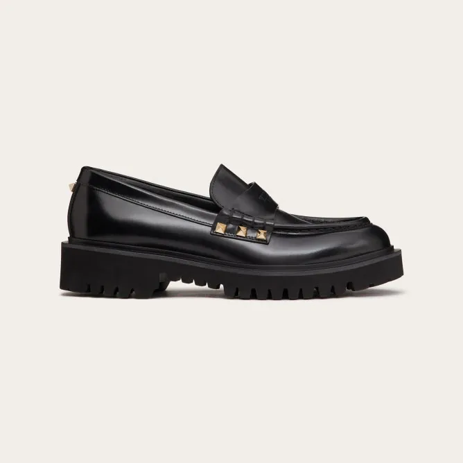 VALENTINO Calf leather loafers