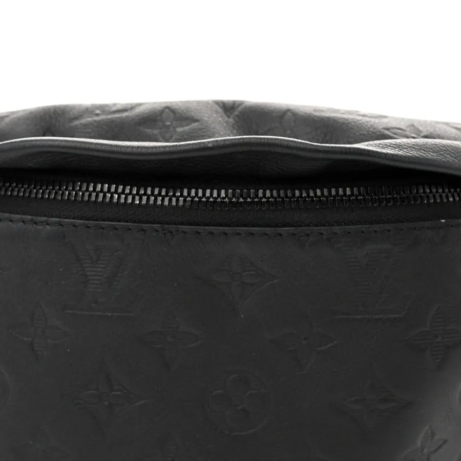 Louis Vuitton Shadow Discovery Bumbag MM Black Monogram Calfskin Leather Black Hardware