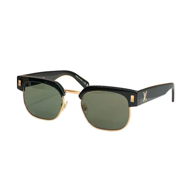 Louis Vuitton Clubmaster glasses blue/orange/olive/leopard/black gold/black silver color Size 55口21-145