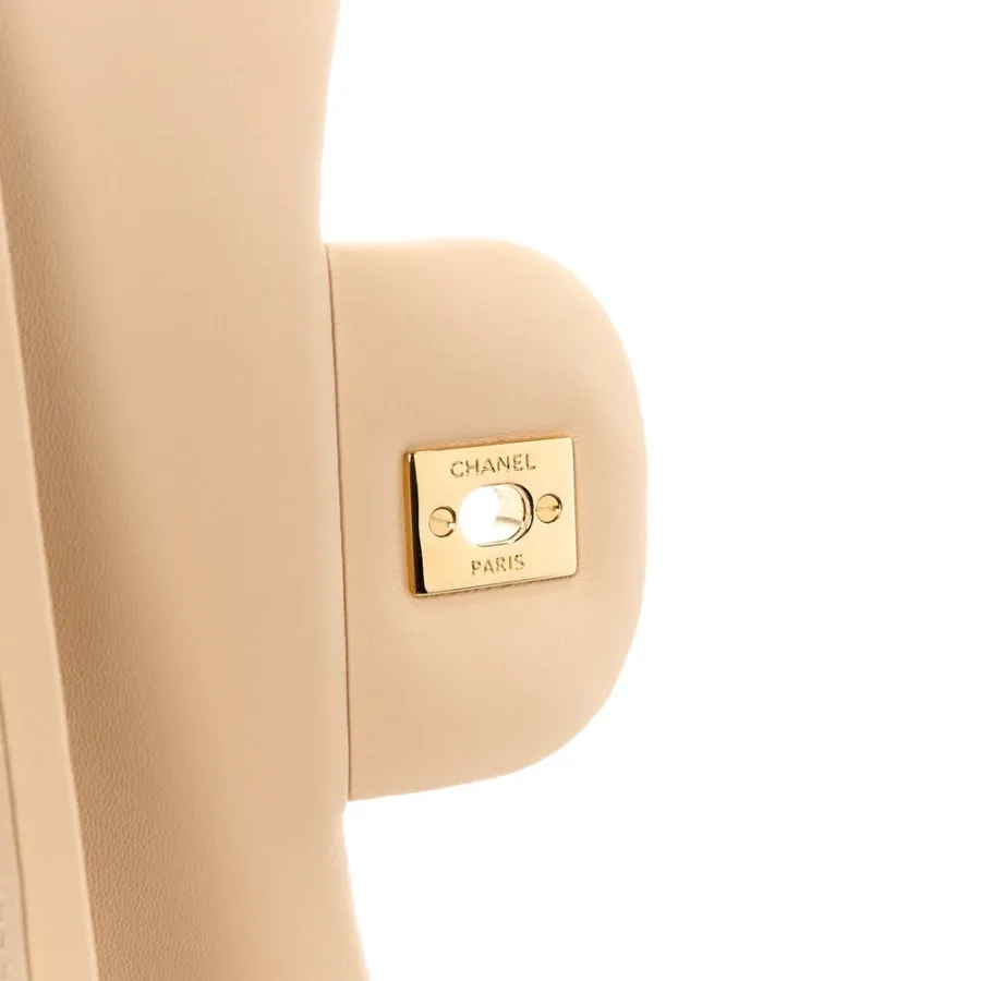 Grade Chanel Double Flap Jumbo Beige Bag
