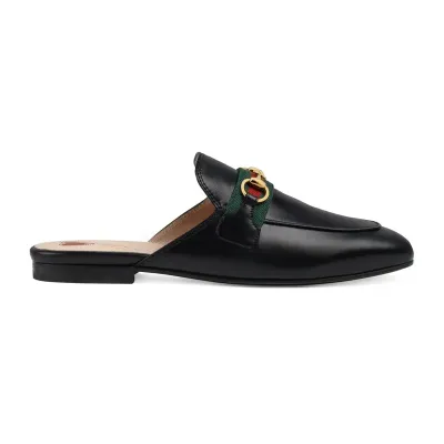 Gucci black baotou slippers