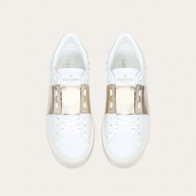 VALENTINO Women's metallic lace sneakers