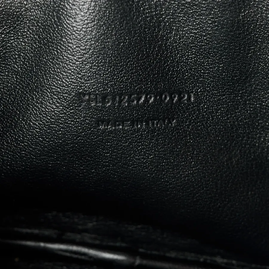 Saint Laurent Mini Lou Camera Bag Dark Natural Monogram Grain De Poudre Matelasse Leather Gold Hardware