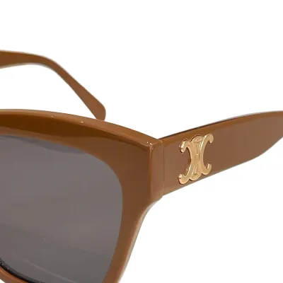 Celine square frame glasses brown/ivory/leopard/black/grey color Size 58口21-125