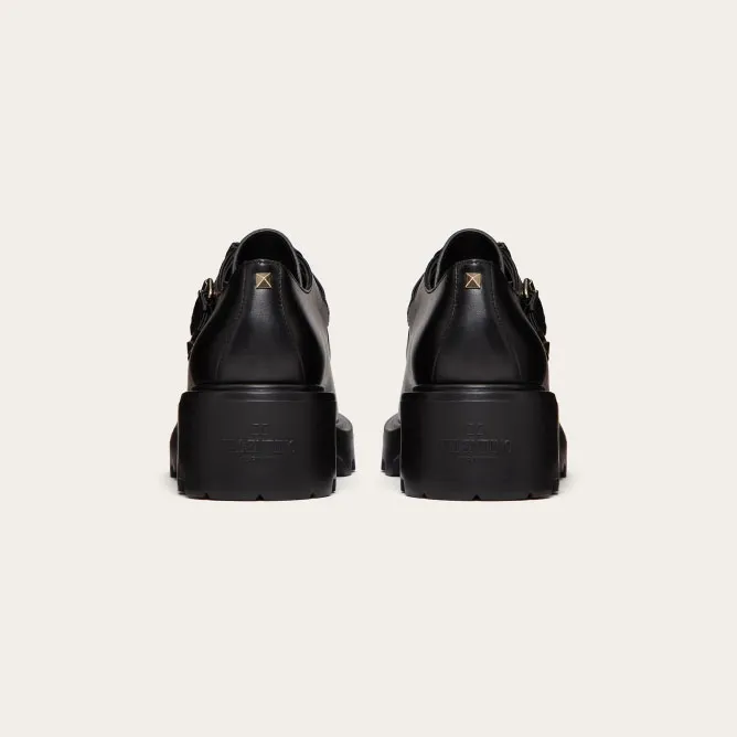 VALENTINO Loafers Calfskin Mengke shoes (5.5cm high heel)