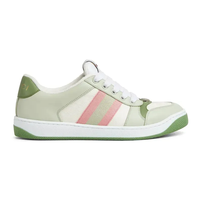 Gucci Screener series women's sports shoes green Sneakers