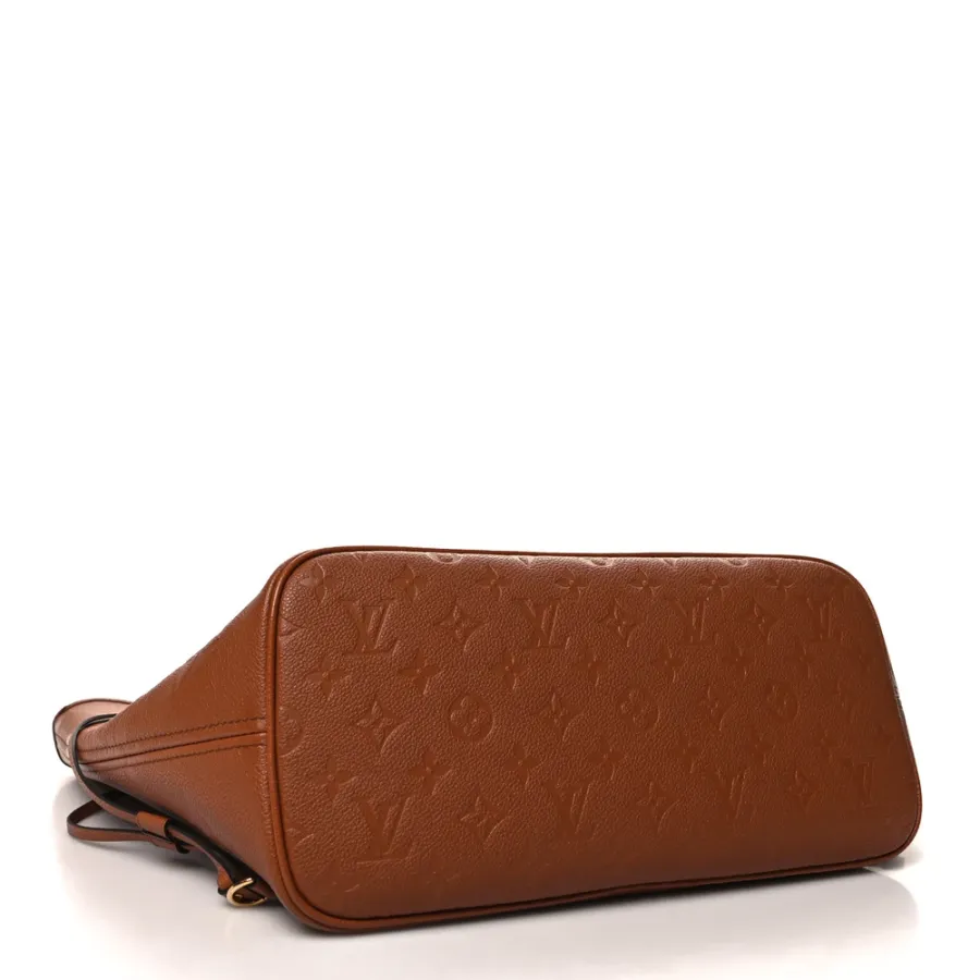 Louis Vuitton Neverfull MM Cognac Giant Monogram Empreinte Leather