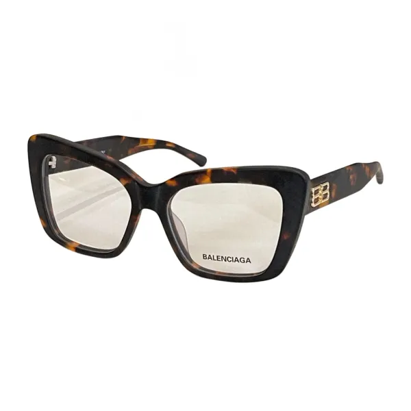 Balenciaga glasses black brown/leopard/leopard cyan/black silver/black gold/gradient brown color Size 55口20-135 - Image 2