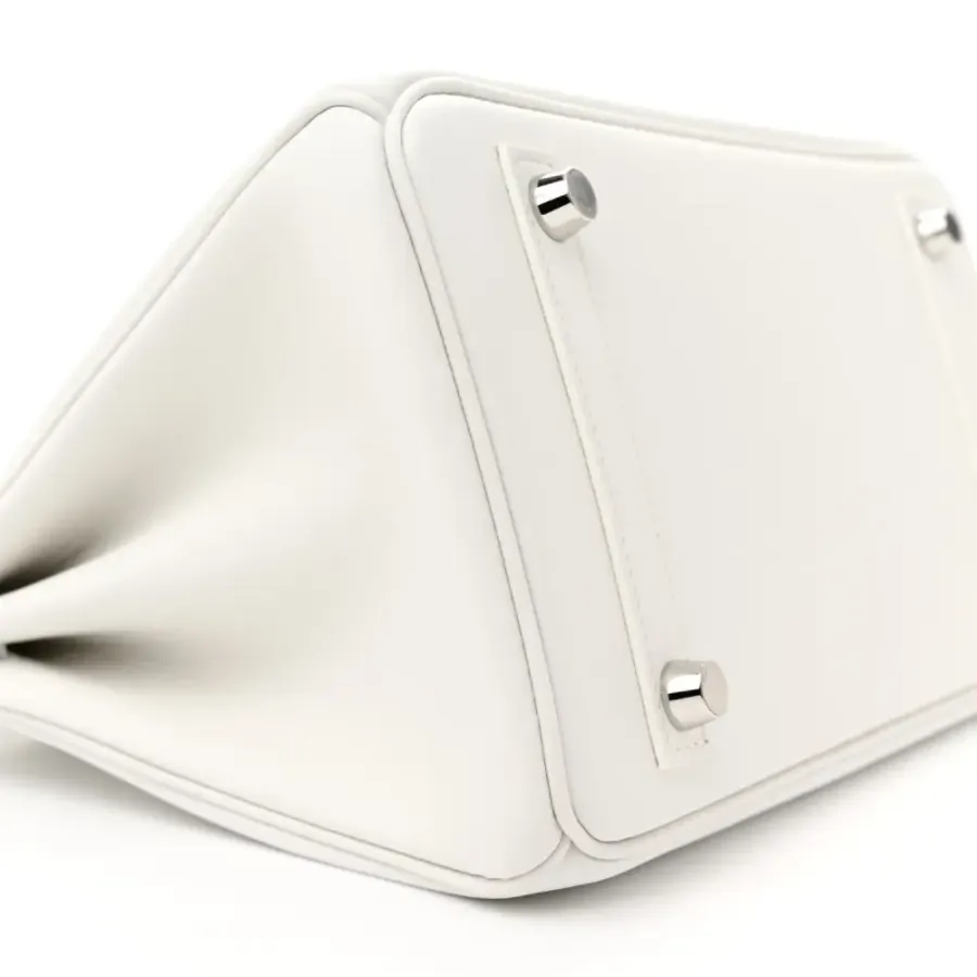 Hermès Birkin 25 New White Swift Leather Palladium Hardware