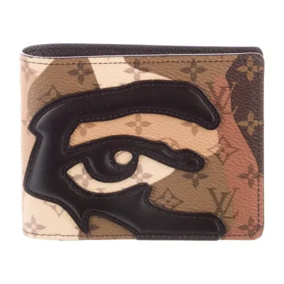Louis Vuitton Medium Multiple Wallet Brown Printed Monogram Canvas