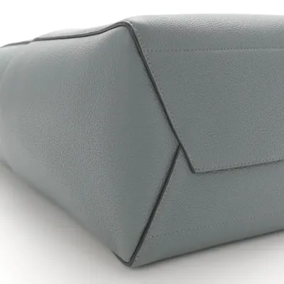 Celine Medium Sangle Bucket Bag Storm Soft Grained Calfskin Leather Gold Hardware