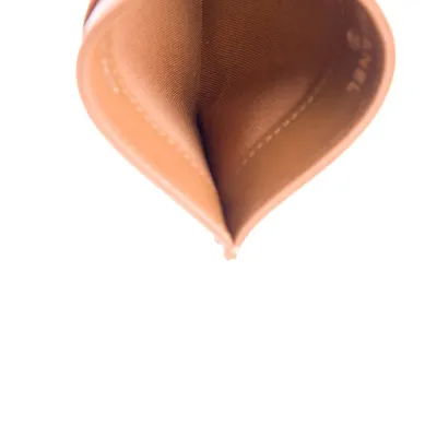 Chanel Small Interlocking CC Logo Card Holder Brown Caviar Leather Gold Hardware