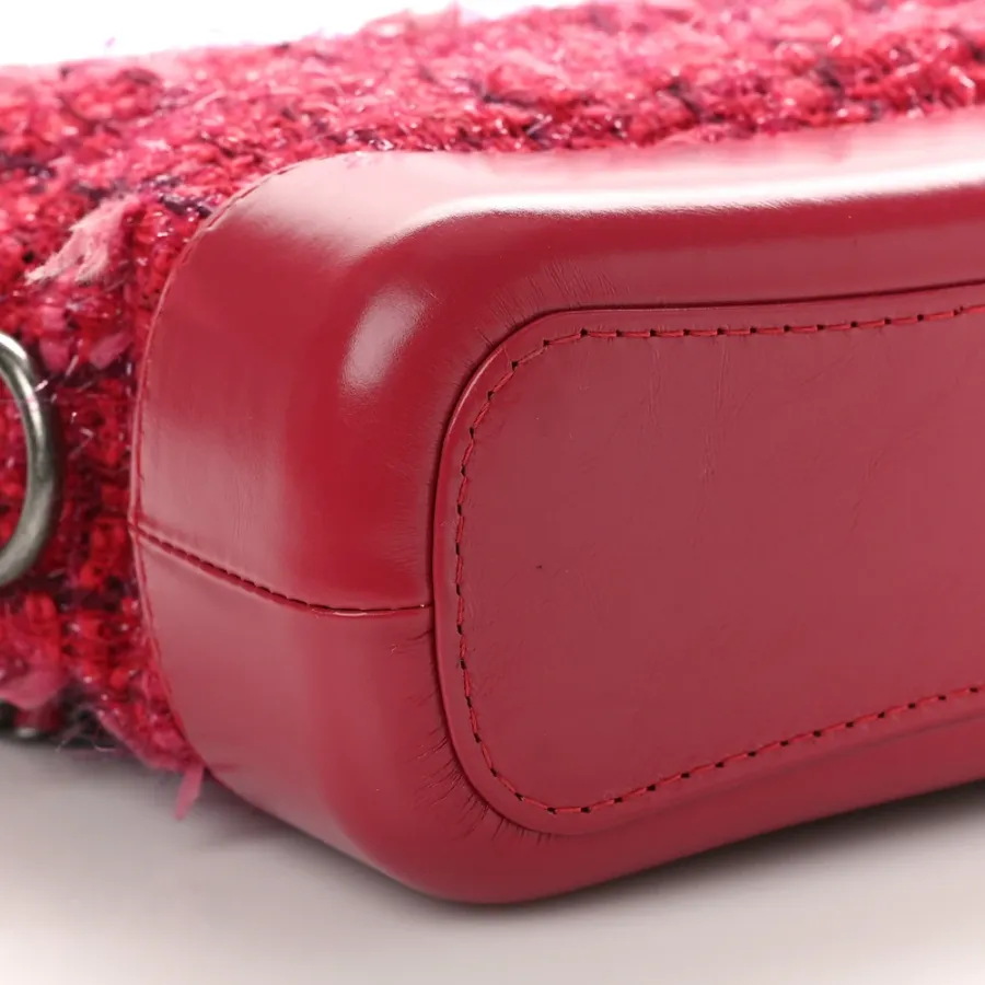 Grade Chanel Gabrielle Hobo Bag | Red Tweed   Calfskin