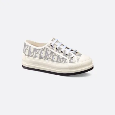Dior thick sole grey print sneakers