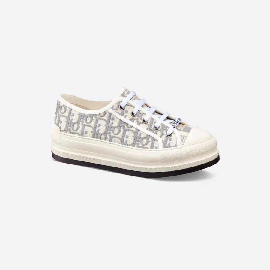 Dior thick sole grey print sneakers