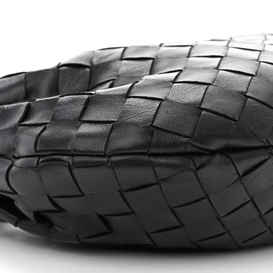 Bottega Veneta Mini Intrecciato Jodie Black Nappa Leather