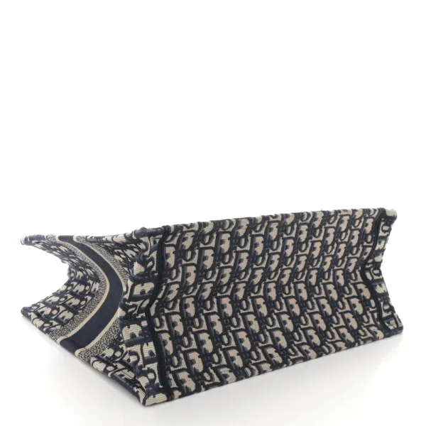Dior Medium Book Tote Blue Multicolor Oblique Canvas - Image 6