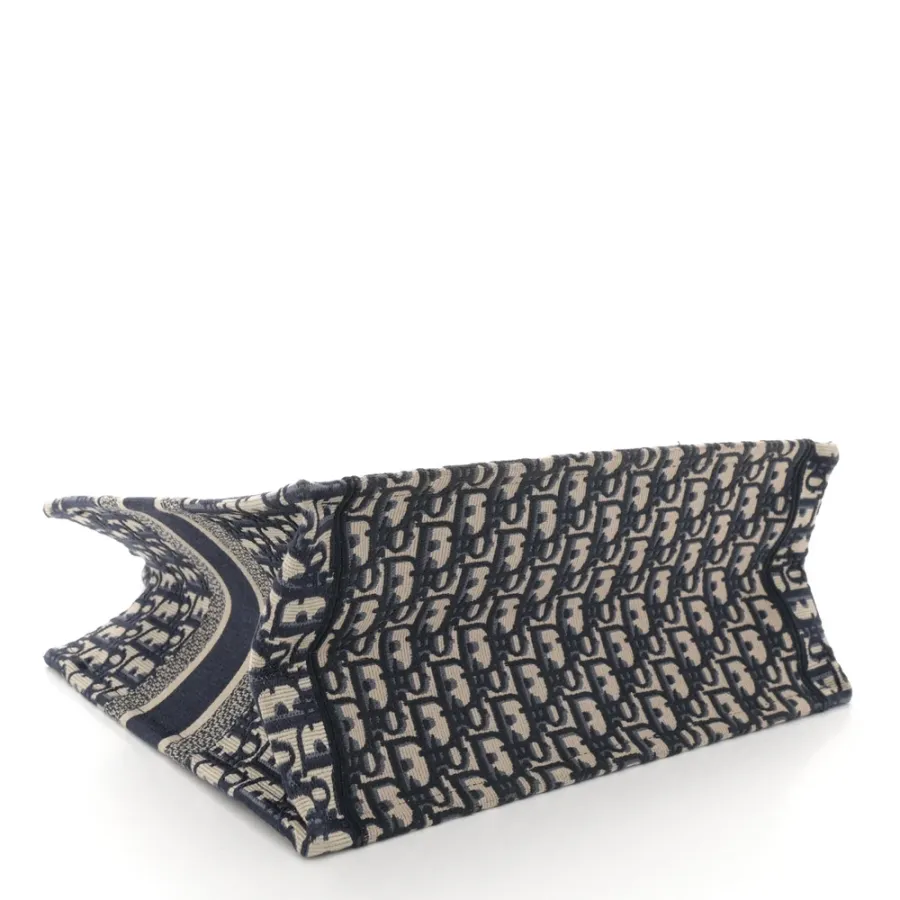 Dior Medium Book Tote Blue Multicolor Oblique Canvas