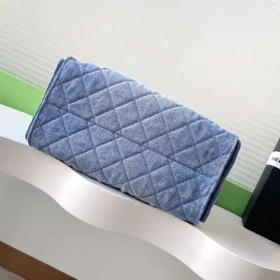 Chanel Denim blue/purple Abrasive Sand Leather Shoulder Bags