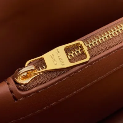 Louis Vuitton Capucines BB Rattan And Brown/Orange Handle Bag