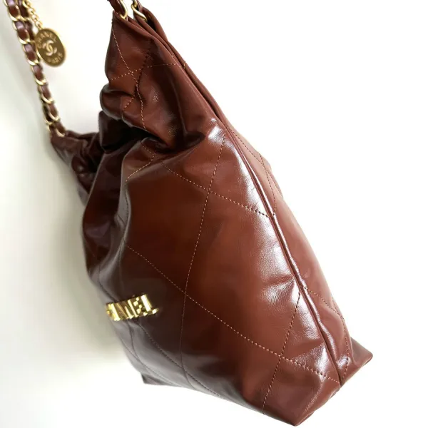 Chanel 22bags Brown Earth Color / Apricot Color Shoulder Bags - Image 3