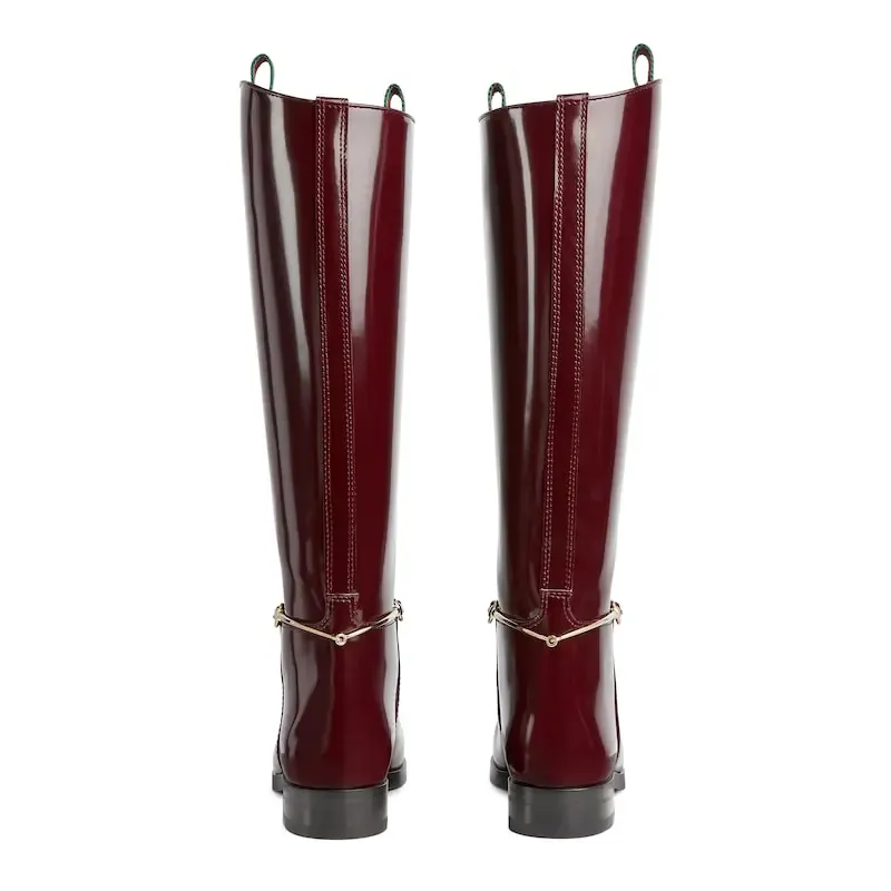 Gucci red long boots