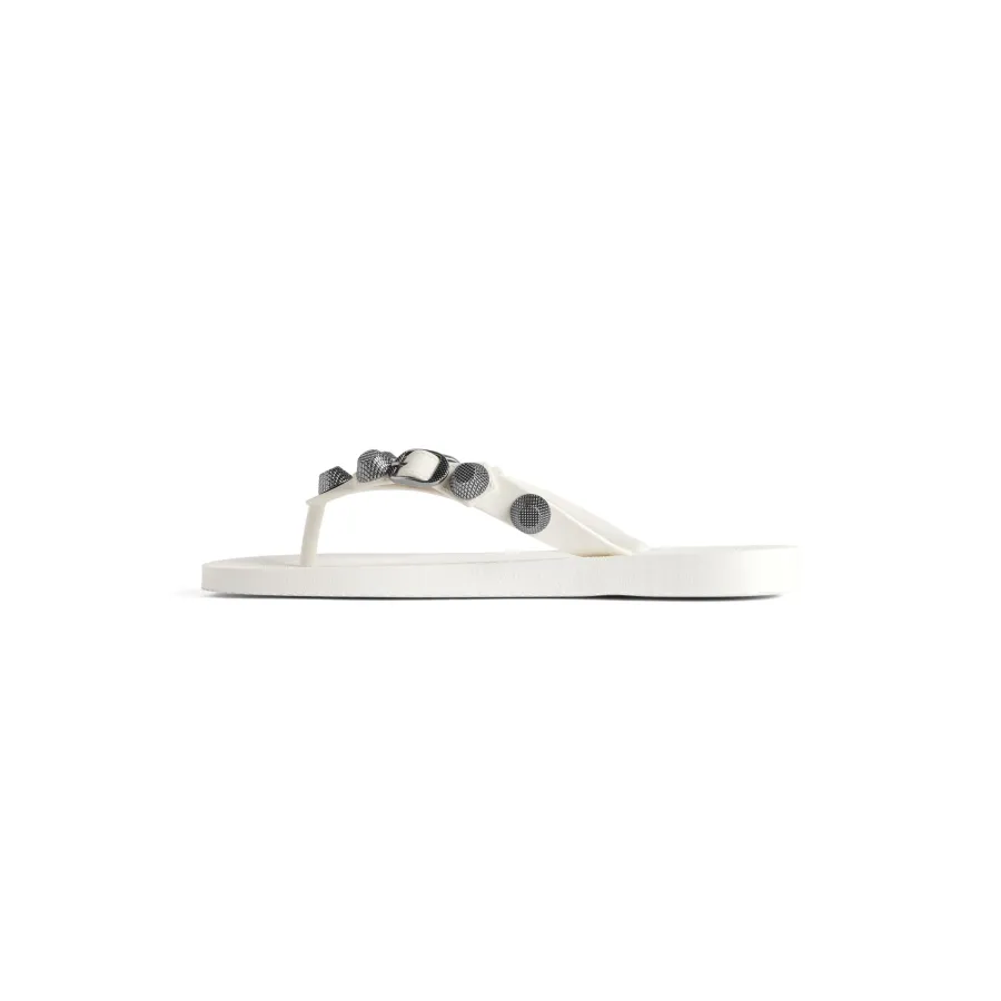 BALENCIAGA White flip-flops Slippers