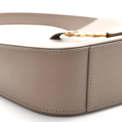 Saint Laurent Medium Le 5 À 7 Hobo Taupe Smooth Calfskin Leather Aged Gold Hardware