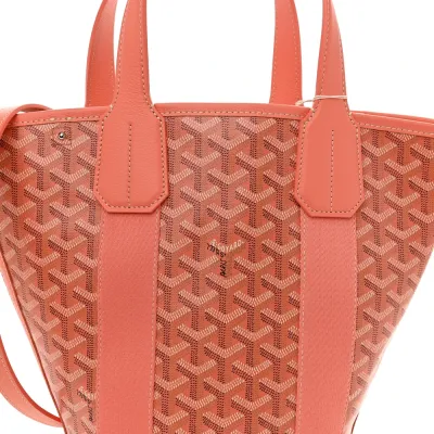 Goyard Belharra Tote PM Coral Goyardine Canvas