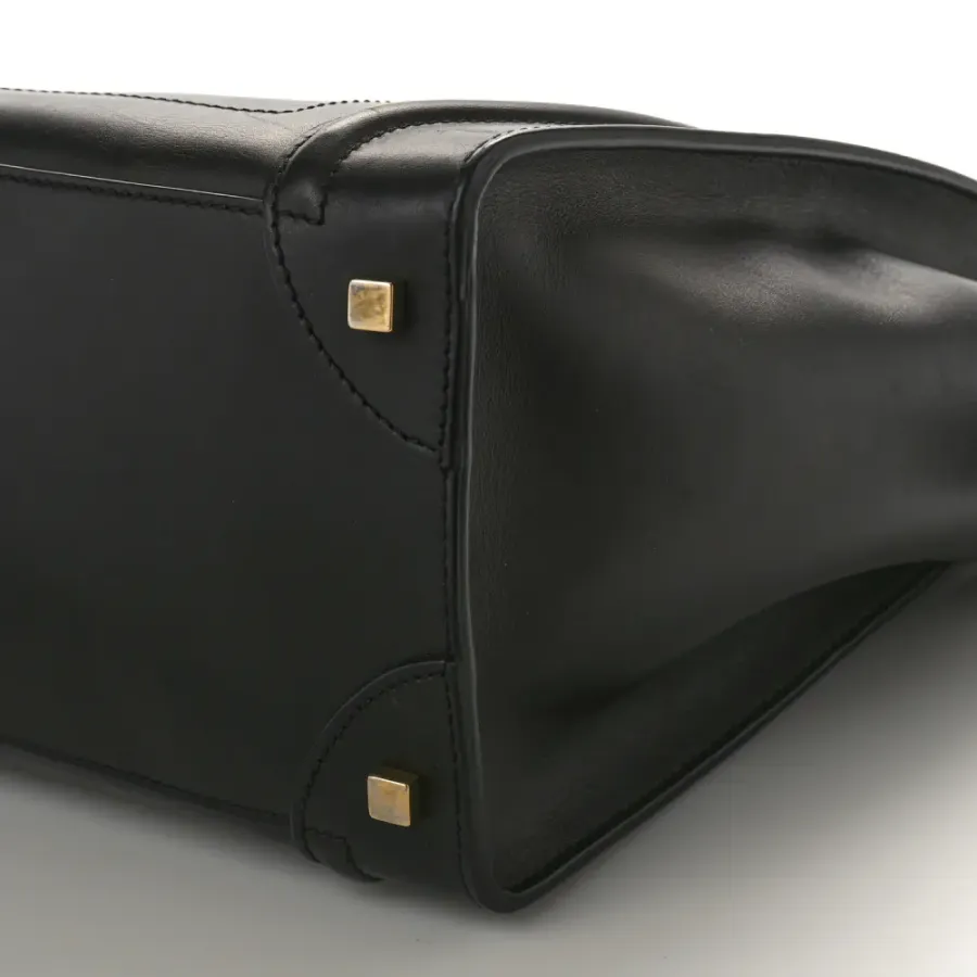 Celine Mini Luggage Bag Black Smooth Calfskin Leather