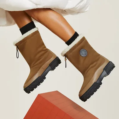 HERMES Journey Brown ankle boots