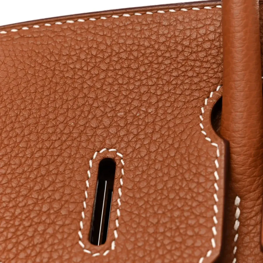 Hermès Birkin  Brown Epsom Leather Palladium Hardware