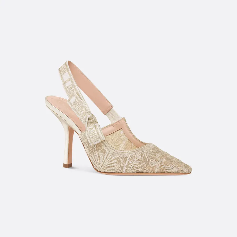 Dior pointed stiletto heels apricot high heels shoes