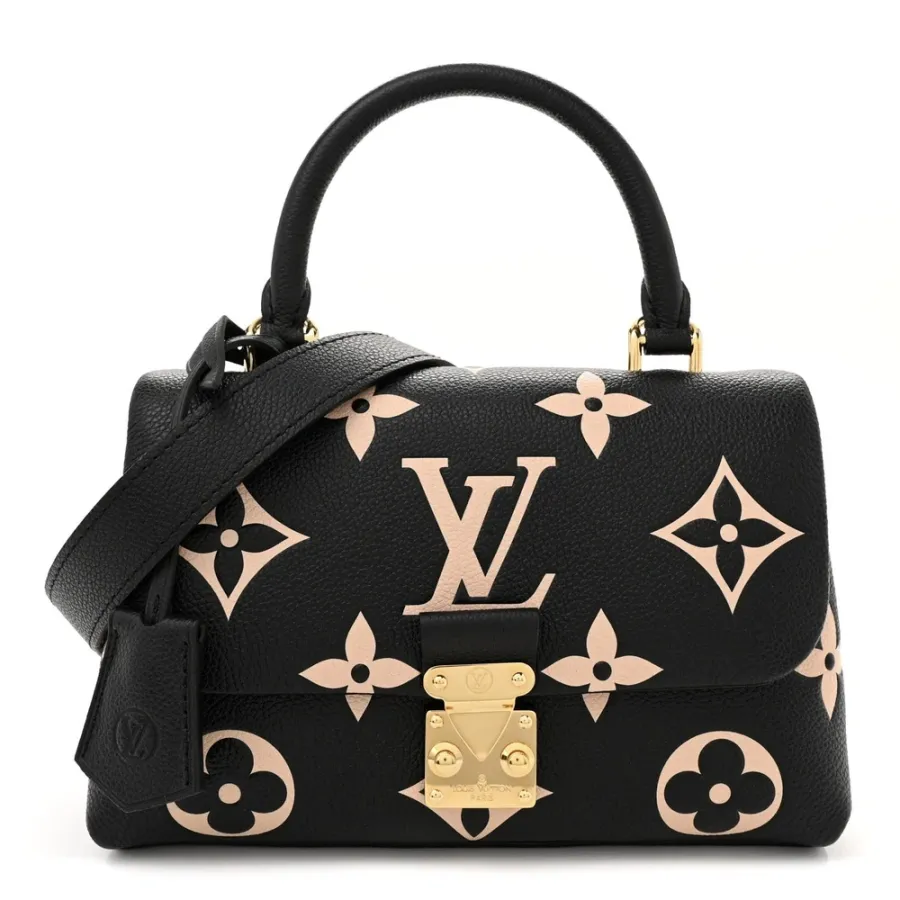 Louis Vuitton Madeleine BB Black/Beige Giant Monogram Empreinte Leather