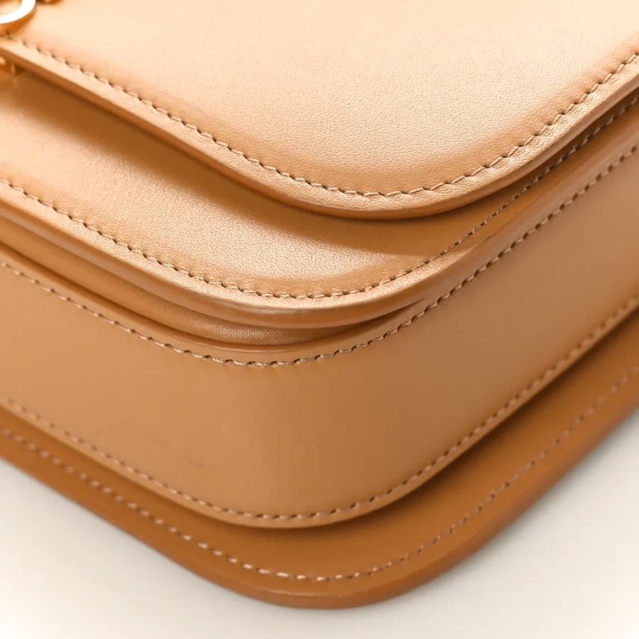 Loewe Goya Bag Mini Warm Desert Silk Calfskin Leather Gold Hardware