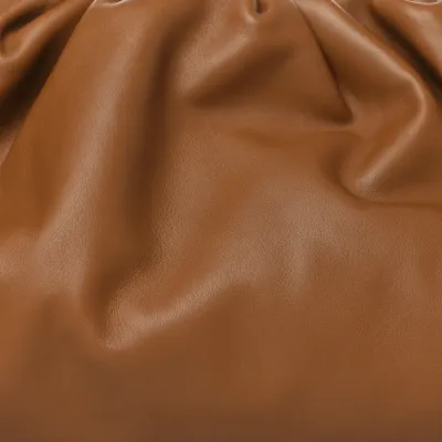 Bottega Veneta Oversized The Pouch Clutch Cammello Smooth Butter Calf Leather