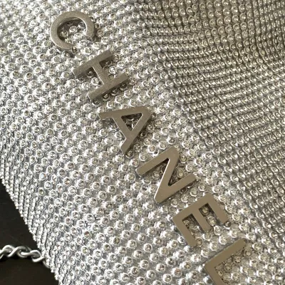 Chanel 22bags Silver Woven Cowhide Shoulder Bags