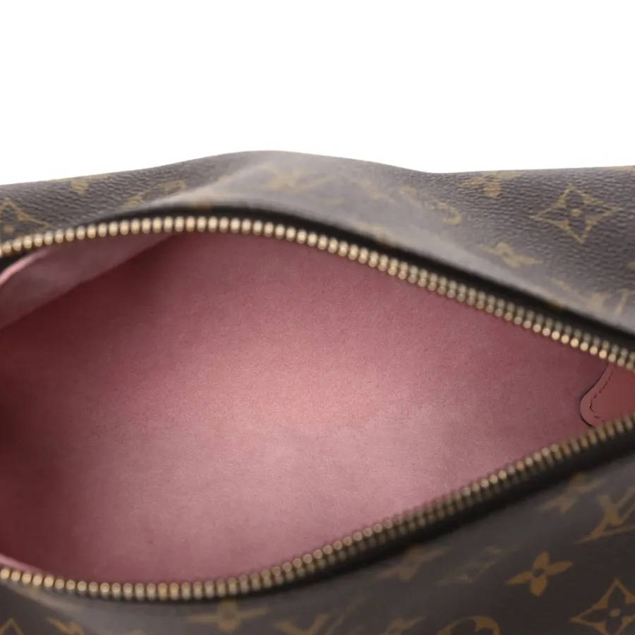 Louis Vuitton Bloom Pouch PM Rose Jasmine Monogram Canvas Silver Hardware