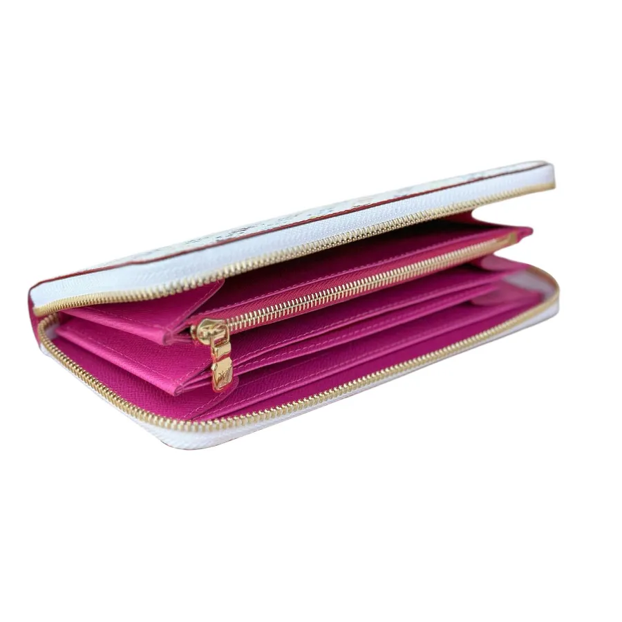 Louis Vuitton x Murakami Takashi Zippy Wallet Multicolor White/Black With Gold/Silver Hardware