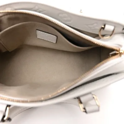Louis Vuitton OnTheGo East West PM White Embossed Monogram Calfskin Leather Light Gold Hardware